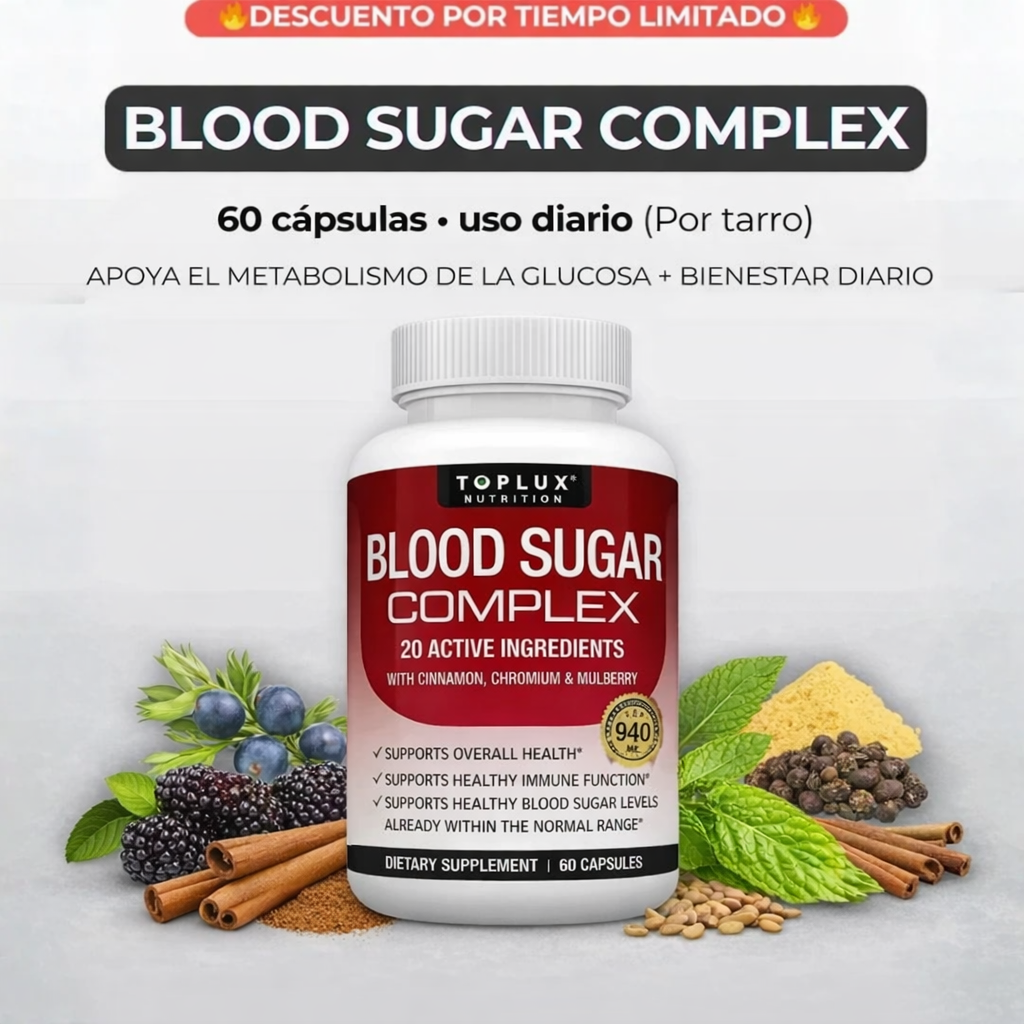 BLOOD SUGAR COMPLEX - CONTROL DEL AZUCAR EN LA SANGRE🩸