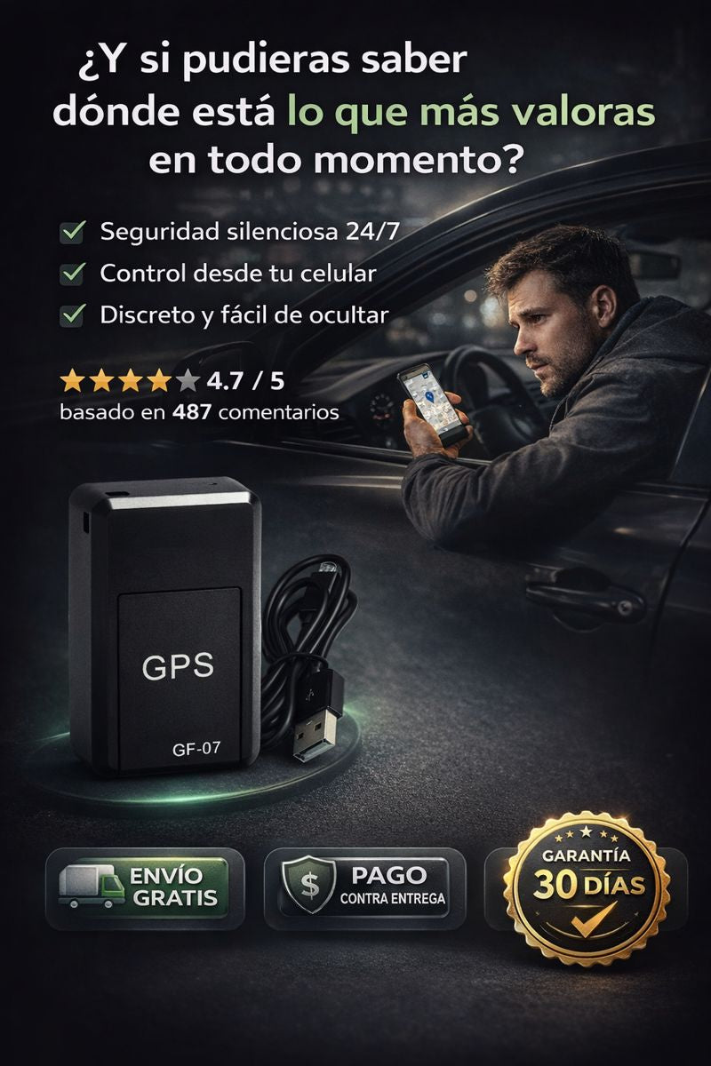 Mini GPS - Ultra Discreto para Protección Total