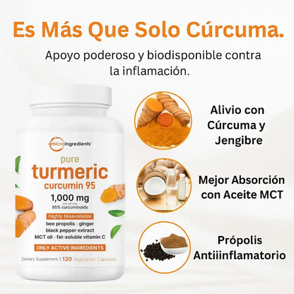 Turmeric - El Antiinflamatorio Natural Más Potente – Cúrcuma 95%