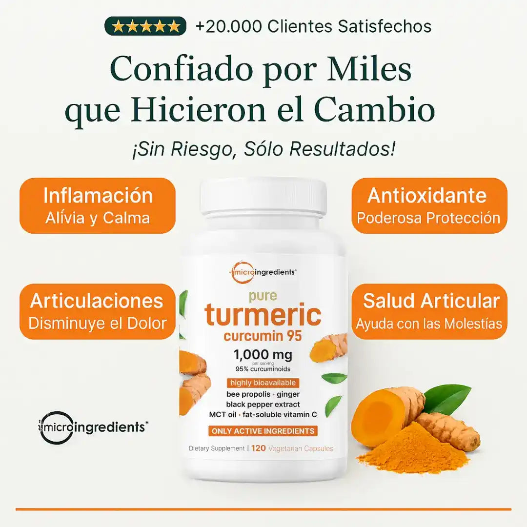 Turmeric - El Antiinflamatorio Natural Más Potente – Cúrcuma 95%