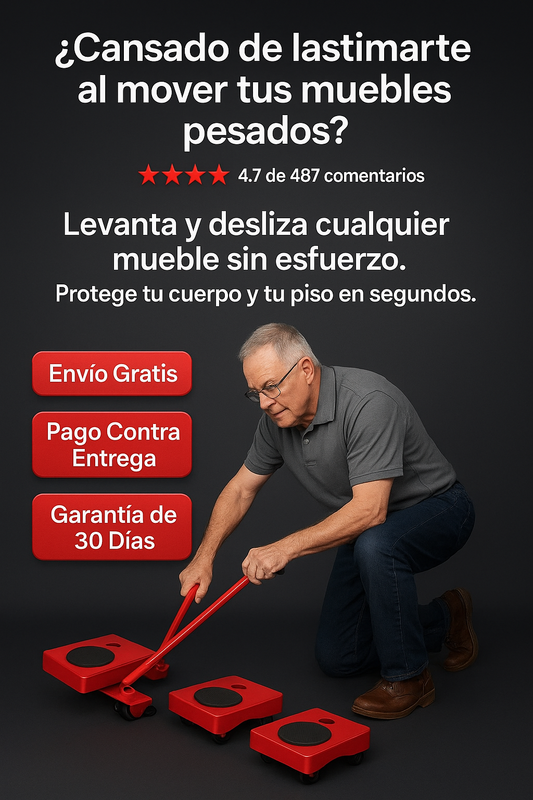 Juego de herramientas de elevación de muebles