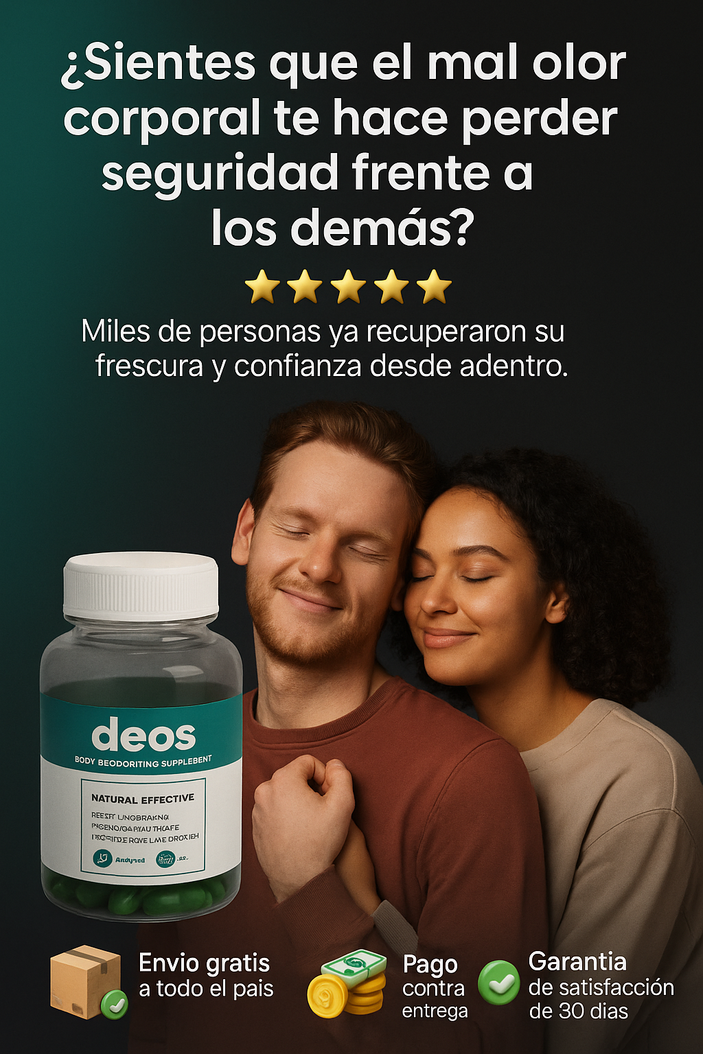DEOS - Desodorante Corporal 100% Natural Importado de USA