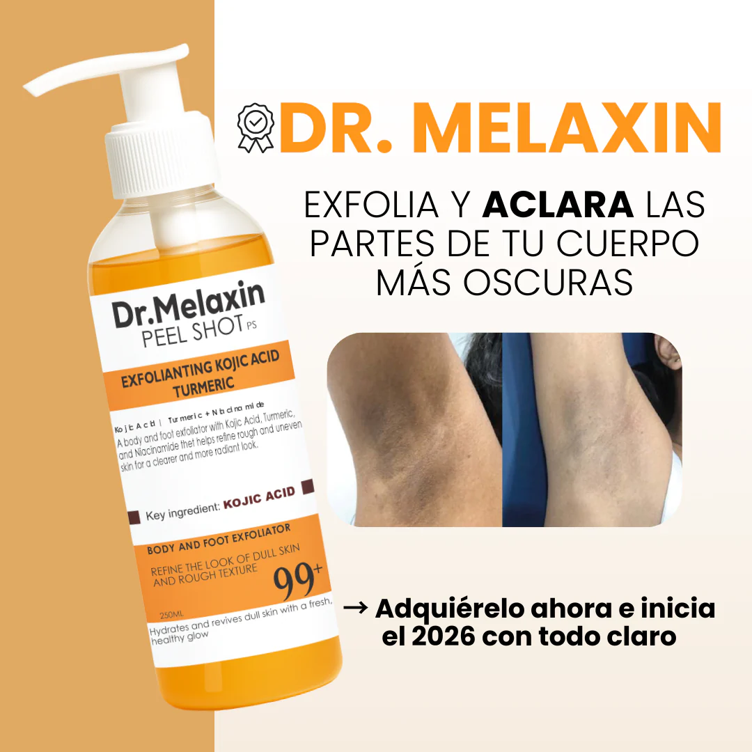 Exfoliante Melaxin - Para Aclarar Partes Oscuras - Formula Curcuma